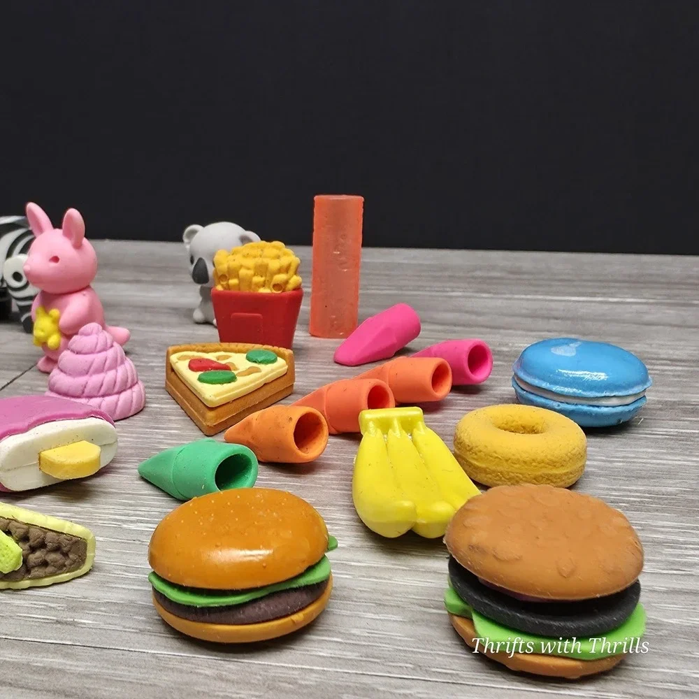 Animal Erasers And Other Erasers- Pets Pencil Erasers Puzzle Animals - 35+ Piece